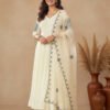 pure vichitra silk suit with sequence work & dupatta (3 pcs)